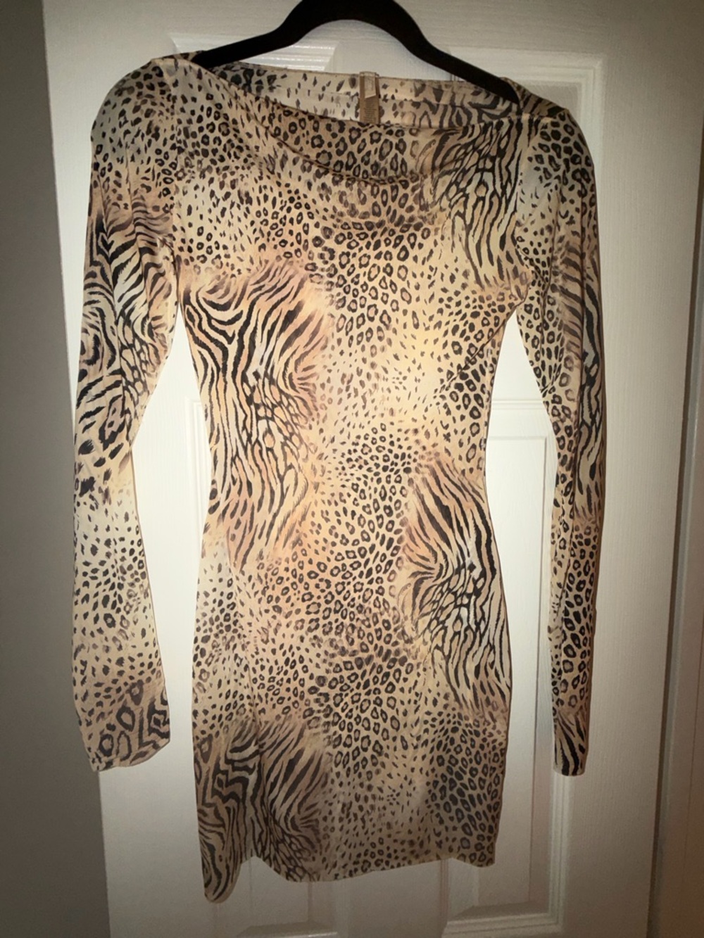 SKIMS milky sheer boatneck mini dress